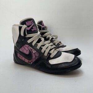 Y2K Nike Greco Supreme Women Sz 6.5 2009 Wrestling Shoes Pink Crocodile Scales